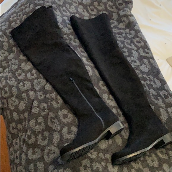 Stuart Weitzman HiLo Knee-High Suede Boots - Picture 6 of 8